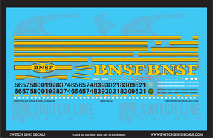 N Scale BNSF AC4400CW Locomotive Decal Set