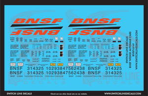 HO Scale BNSF Automax Autorack Decal Set